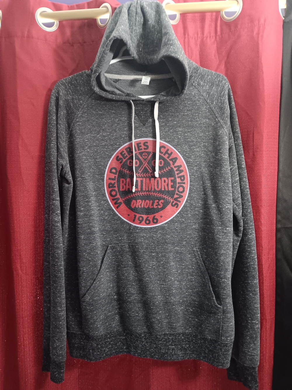 Baltimore Orioles Gray Pullover Hoodie - World Series Champions Graphic